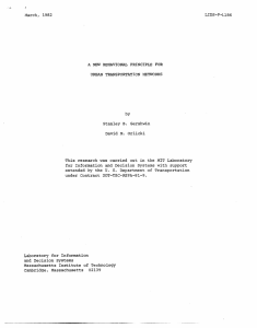 March,  1982 LIDS-P-1186 A  NEW BEHAVIORAL  PRINCIPLE  FOR