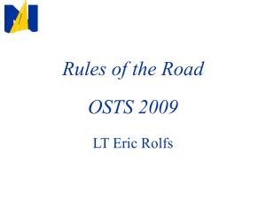 Rules of the Road OSTS 2009 LT Eric Rolfs