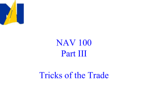 NAV 100 Part III Tricks of the Trade