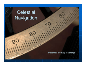 Celestial Navigation presented by Ralph Naranjo