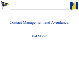 Contact Management and Avoidance: Hal Moore