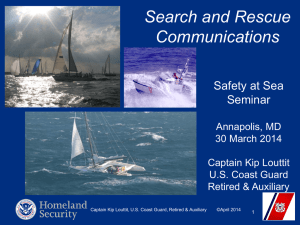 Search and Rescue Communications Safety at Sea Seminar