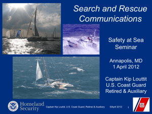 Search and Rescue Communications Safety at Sea Seminar
