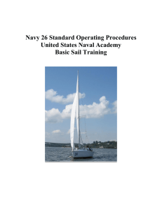 Navy 26 Standard Operating Procedures United States Naval Academy Basic Sail Training