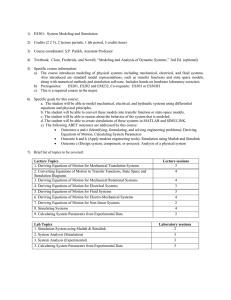 1)  ES301:  System Modeling and Simulation