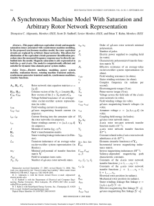 A Synchronous Machine Model With Saturation and Arbitrary Rotor Network Representation ,