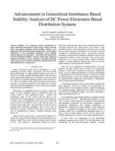 Advancements in Generalized Immittance Based Distribution Systems