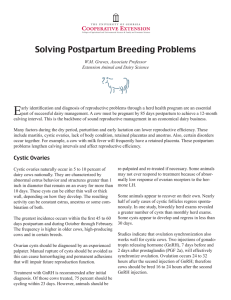 E Solving Postpartum Breeding Problems