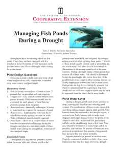 Managing Fish Ponds During a Drought