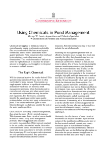 Using Chemicals in Pond Management