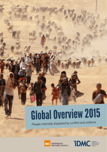Global Overview 2015 People internally displaced by conflict and violence