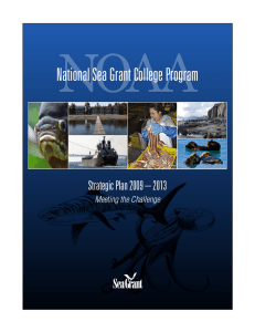 NOAA National Sea Grant College Program Strategic Plan 2009 – 2013