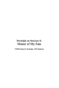 Stockdale  on  Stoicism  II: Master