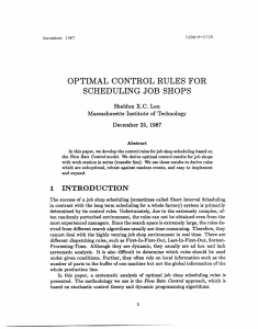 OPTIMAL  CONTROL  RULES  FOR