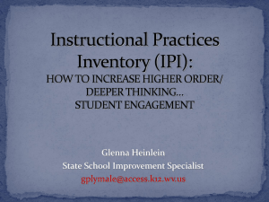 Glenna Heinlein State School Improvement Specialist
