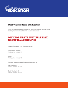 West Virginia Board of Education