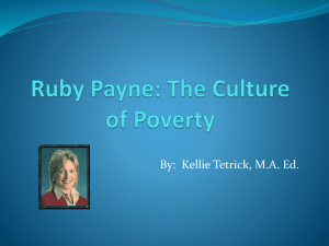 The Culture of Poverty - Ruby Payne