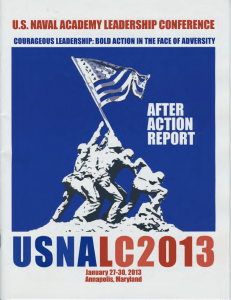 U.S. NAVAL ACADEMY LEADERSHIP CONFERENCE Januarv 21-30, 2013 Annapolis, Marvland