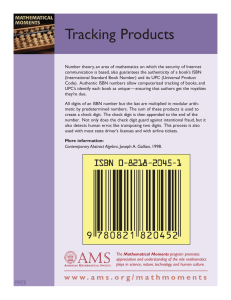 Tracking Products