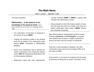 The Math News Mathematics….is the essence of our 