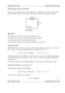 III. Example 2: R-L AC Circuit