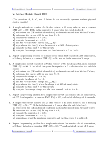 V. Solving Electric Circuit ODE