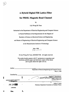 A  Hybrid Digital FIR Lattice Filter