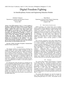 Digital Freedom Fighting An Interdisciplinary Science and Engineering Education Module