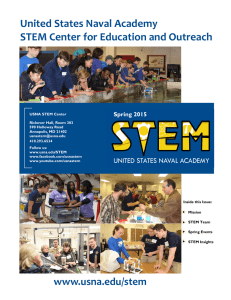 United States Naval Academy STEM Center for Education and Outreach Spring 2015