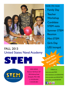 STEM FALL 2013 United States Naval Academy