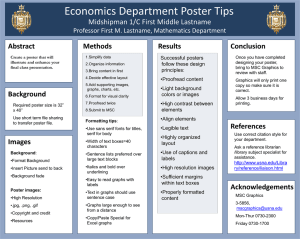 Economics Department Poster Tips Conclusion Results Abstract