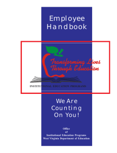 Employee Handbook We Are Counting