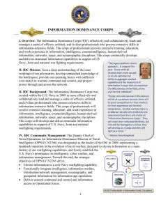 INFORMATION DOMINANCE CORPS