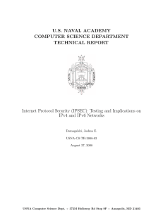 U.S. NAVAL ACADEMY COMPUTER SCIENCE DEPARTMENT TECHNICAL REPORT