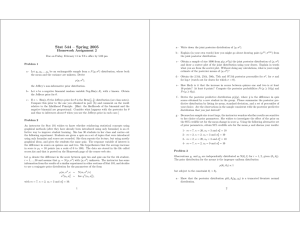 Stat 544 – Spring 2005 Homework Assignment 2