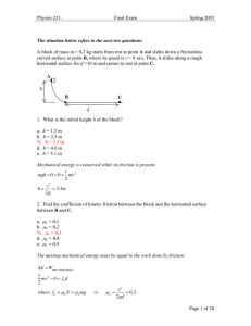 Physics 221. Final Exam Spring 2003