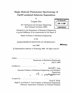 Yongdae  Shin ClpXP-mediated  Substrate Degradation