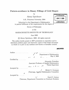 Pattern-avoidance  in  Binary  Fillings  of ... Alexey  Spiridonov JUN