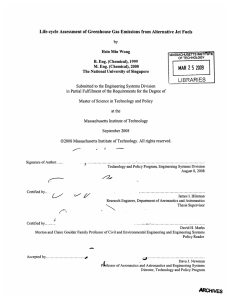 Life-cycle  Assessment  of Greenhouse  Gas  Emissions ... Hsin Min Wong B. Eng. (Chemical),  1999