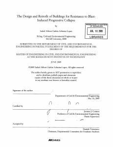 1 The Design  and Retrofit  of Buildings  for... Induced  Progressive  Collapse JUL