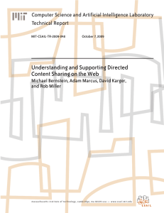 Understanding and Supporting Directed Content Sharing on the Web Technical Report