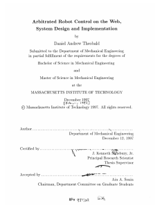 Arbitrated Robot  Control  on  the  Web,