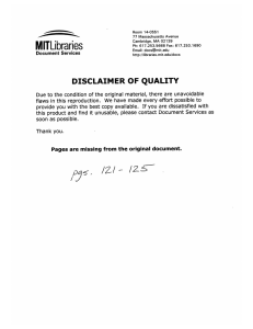 MITLibraries DISCLAIMER  OF  QUALITY