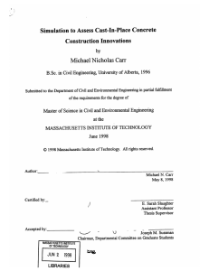 Simulation to  Assess  Cast-In-Place  Concrete Construction Innovations by