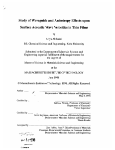 Study of Waveguide  and Anisotropy  Effects  upon