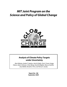 MIT Joint Program on the Science and Policy of Global Change