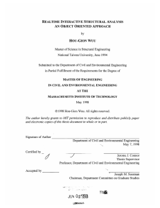 REALTIME  INTERACTIVE  STRUCTURAL  ANALYSIS by HOU-GION  WUU