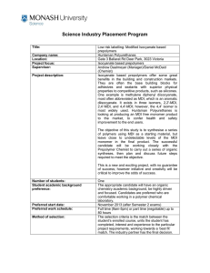 Science Industry Placement Program