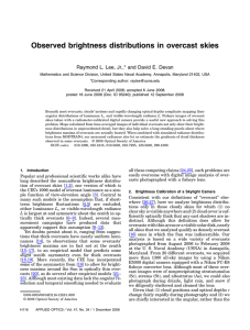 Observed brightness distributions in overcast skies