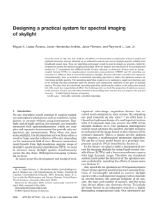 Designing a practical system for spectral imaging of skylight